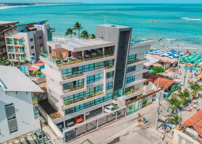 Flat a beira mar pé na areia